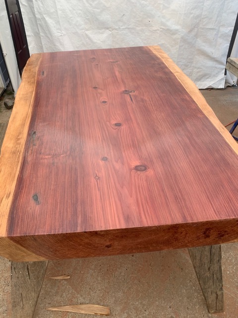 Custom wood table craftsmanship