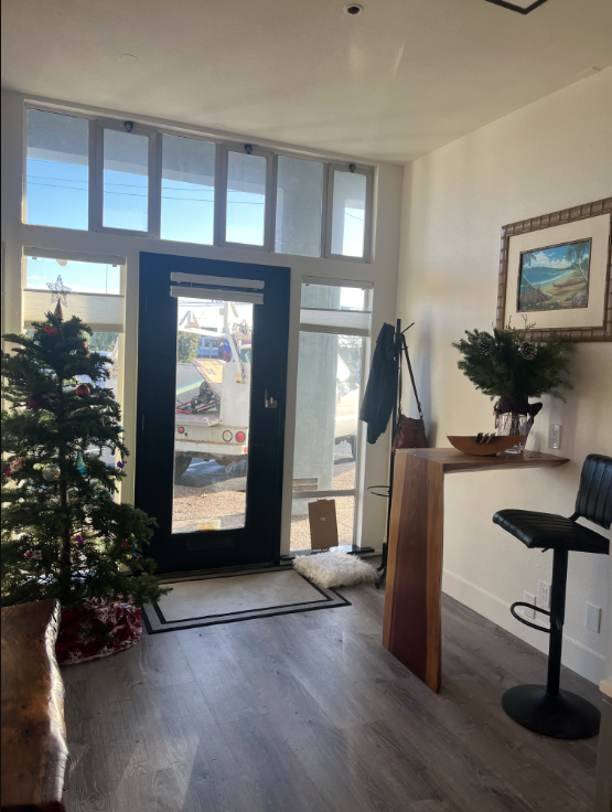 On The Bay office — finished entryway with natural light